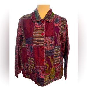 Coldwater Creek Patchwork Jacket Blazer. Size 1X.